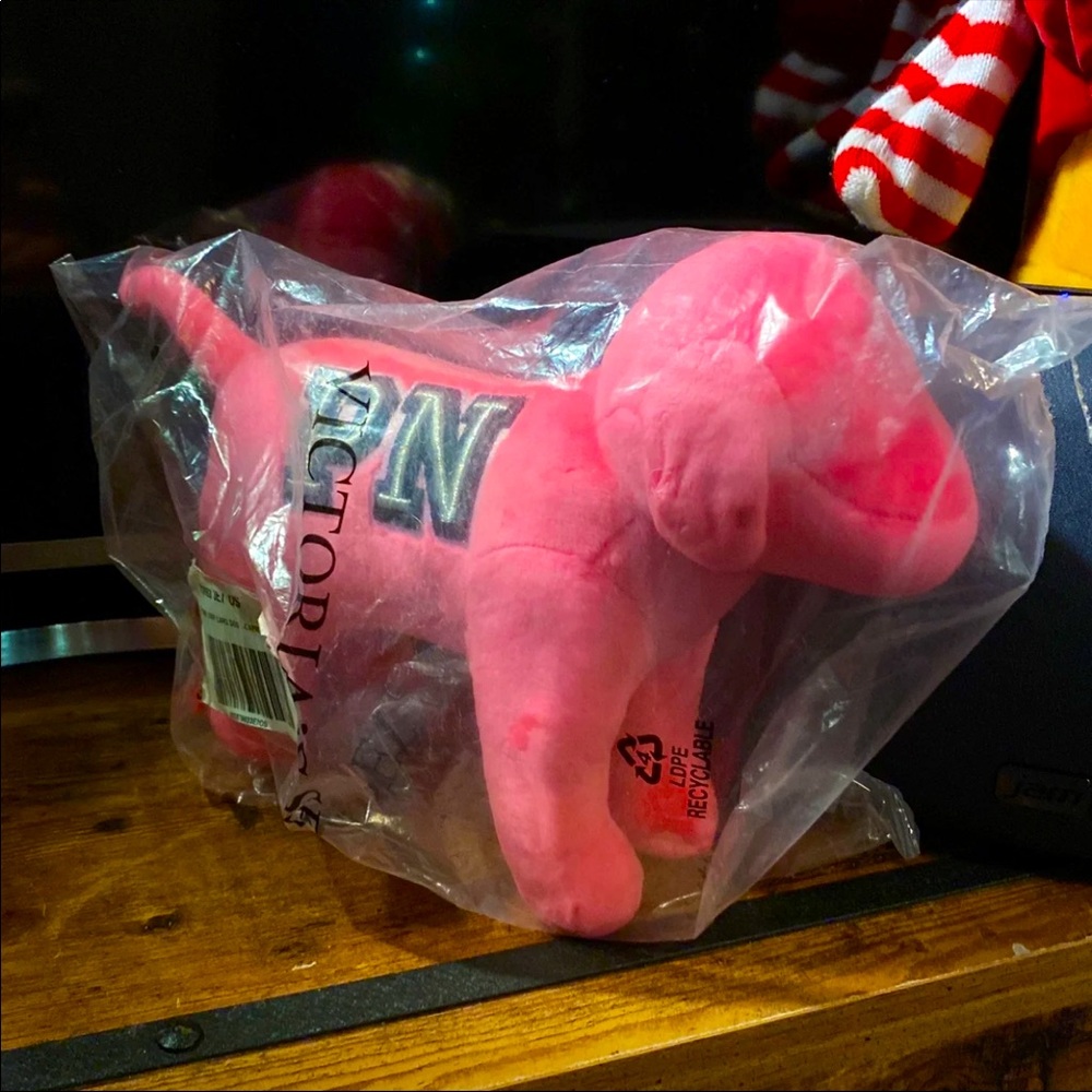 Pink large dog